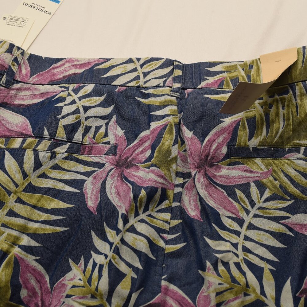 Scotch & Cods Men's Twilit - Printed Pleated Bermuda Shorts NWT - Picture 4 of 11